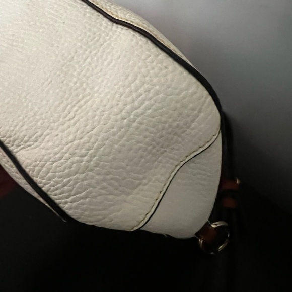 Dooney & Bourke White Pebble Leather Shoulder Bag - Picture 10 of 11